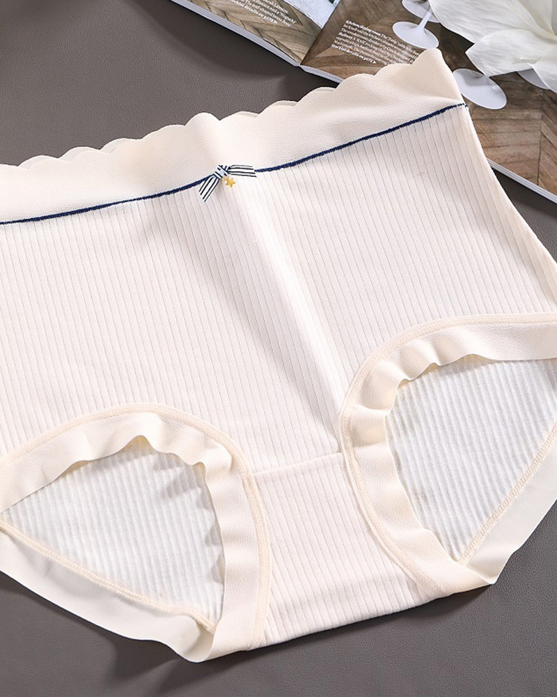 Mulberry Silk Antibacterial Crotch High Waist Seamless Tummy Control Underwear