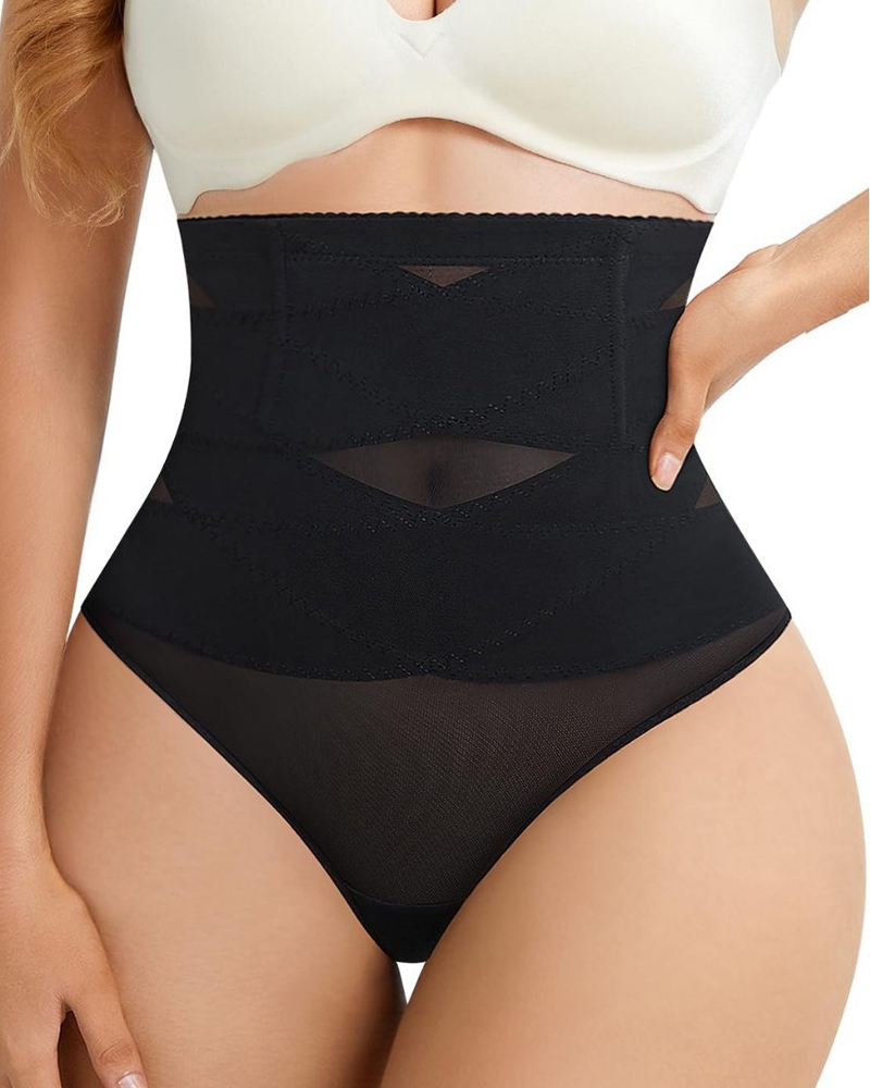 Cross High Waist Shaping Briefs