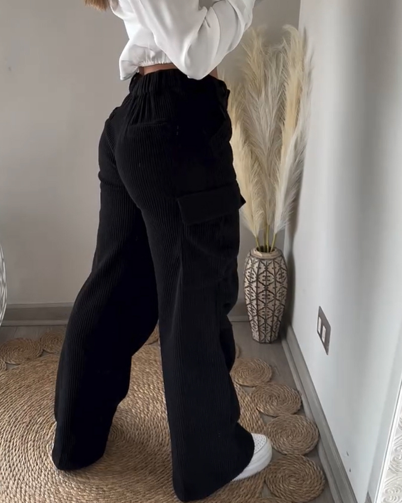 Corduroy Cargo Trousers