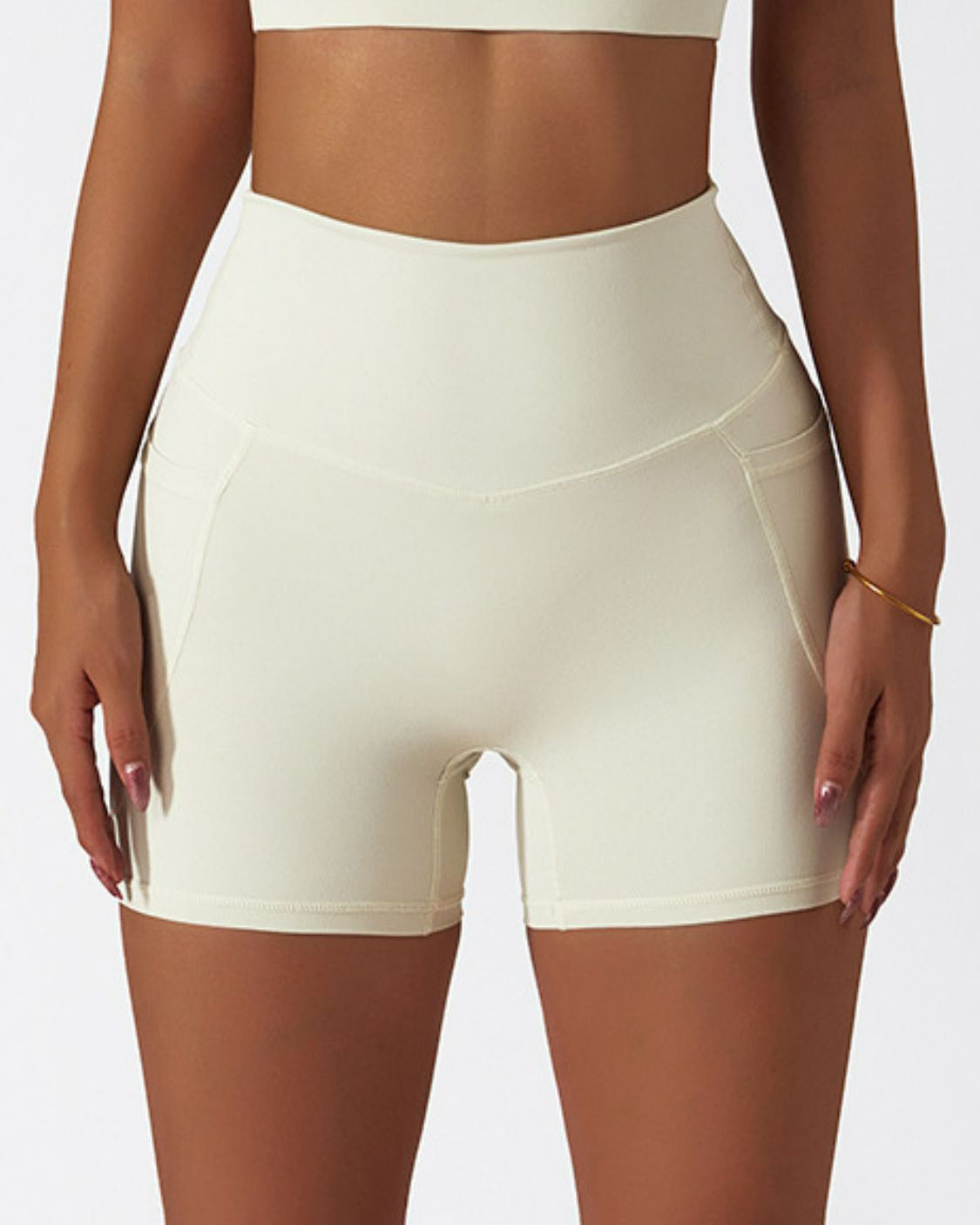 Quick-Dry Biker Shorts with Pockets